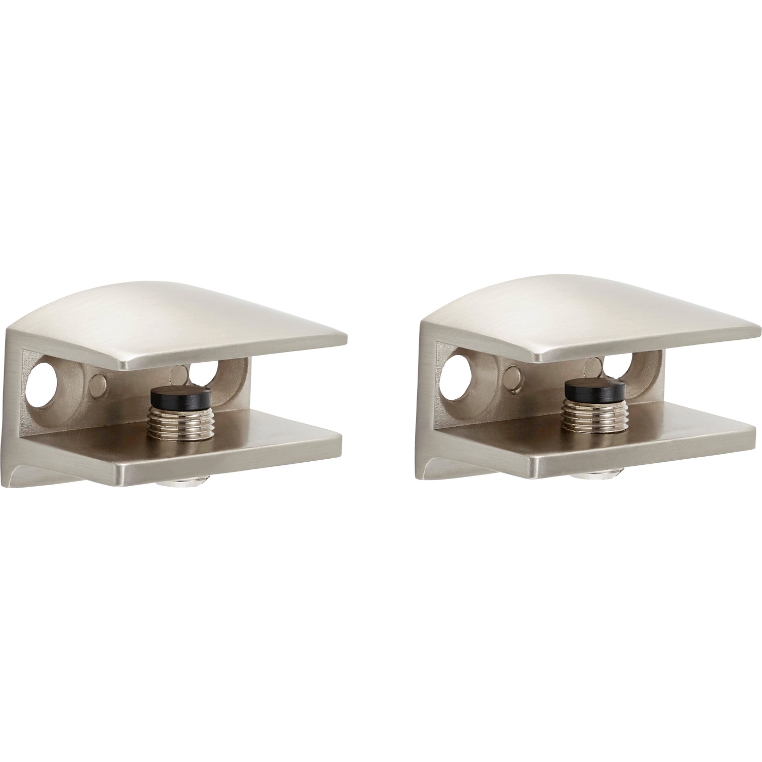 Befestigungsclip für Glas Nickel 2 cm x 4 cm x 1,7 cm 2 Stück
