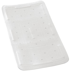 Weiße Wenko Wanneneinlage Florida mit Saugnäpfen für mehr Sicherheit im Bad.