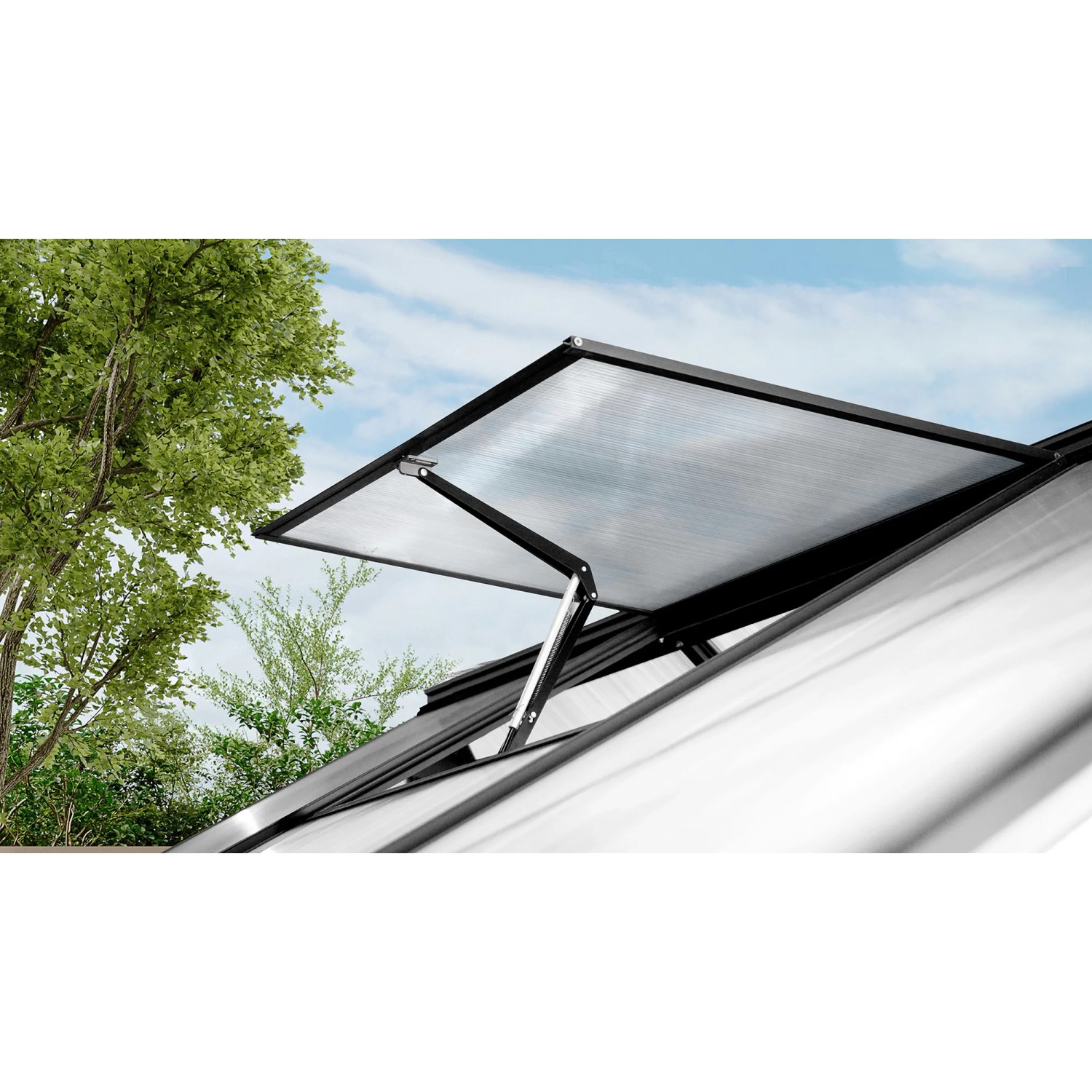 Floraworld Fensteröffner für Gewächshaus, automatisches Öffnen des Fensters.