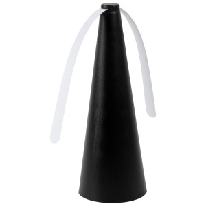 Deluxa Fliegenwedler in Schwarz-Anthrazit, Insektenschutz für den Tisch.