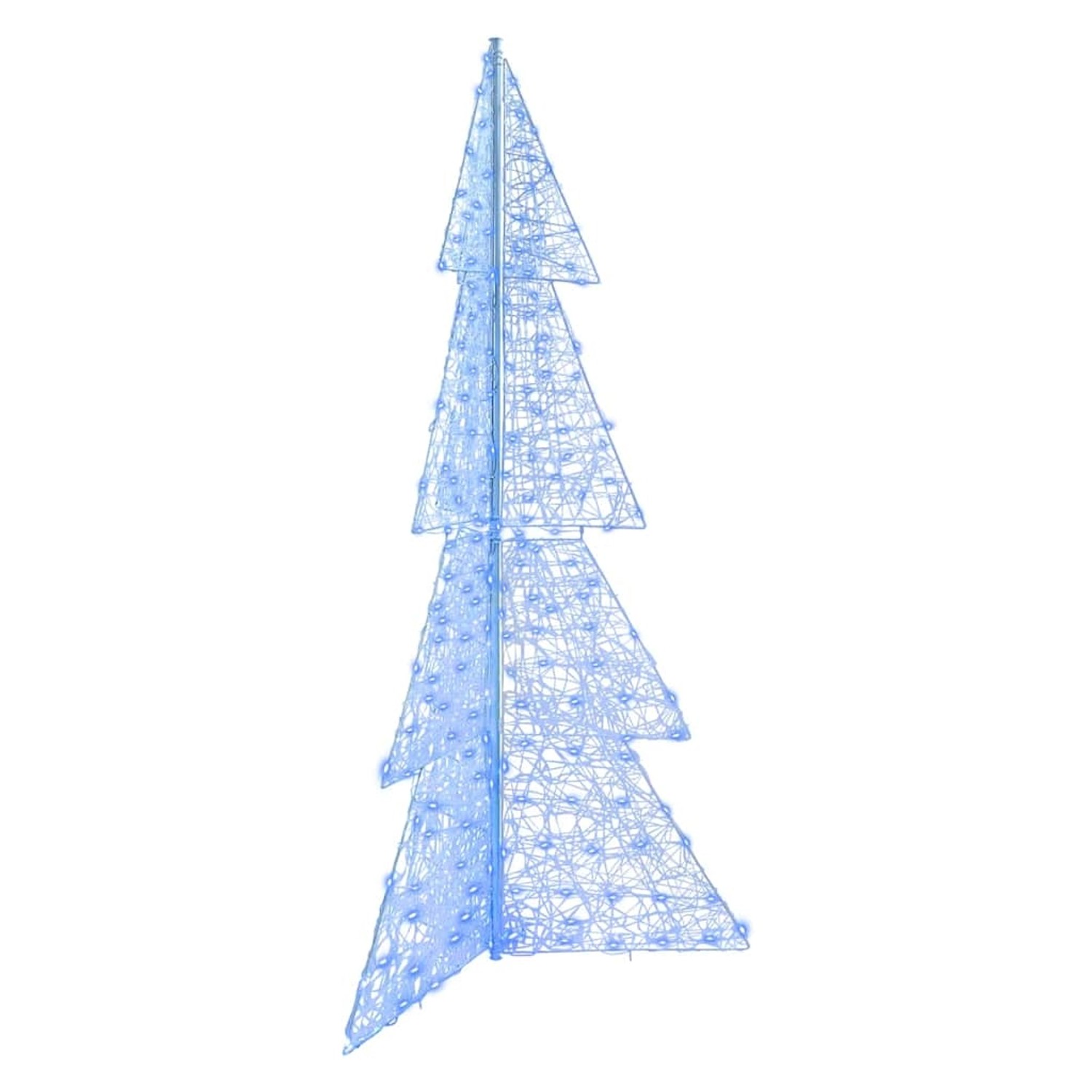 vidaXL Weihnachtsbaum mit 240 LEDs Blau 180 cm Acryl 42019212