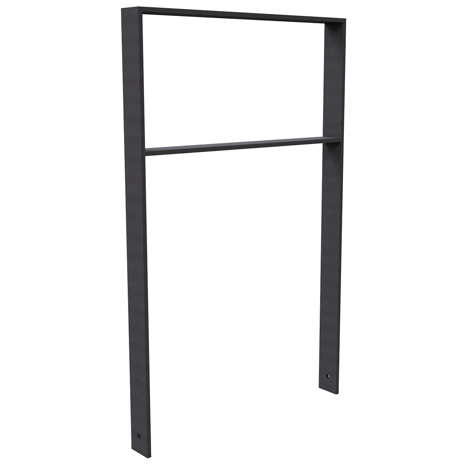 Schake Anlehnbügel Flachstahl Querholm 1.200 mm x 750 mm Eisengrau