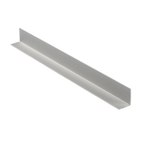 Grosfillex Winkelleiste GX Wall+ Außen, silbernes Aluminiumprofil für Paneele und Fliesen.
