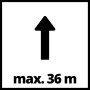 Symbol für max. Förderhöhe 36m des Einhell Hauswasserautomat GC-AW 6033