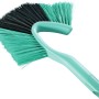 Leifheit Wand- und Deckenbesen Dusty Handgerät, mintgrüner Griff mit schwarzen und mintgrünen Borsten.