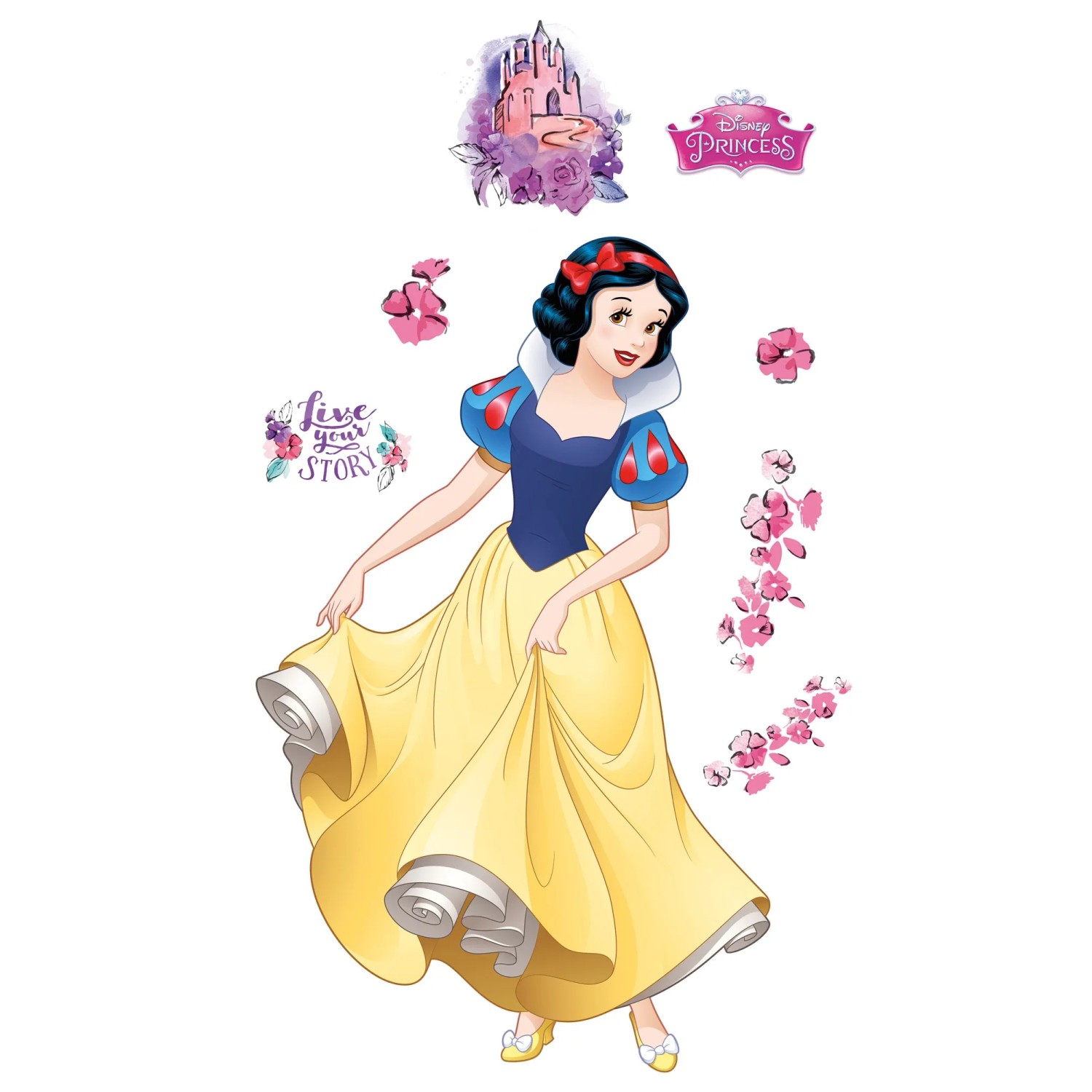 Komar Vliestapete Snowwhite XXL, glatt, bedruckt, Comic, Retro, (1 St), 127 x 200 cm (Breite x Höhe)