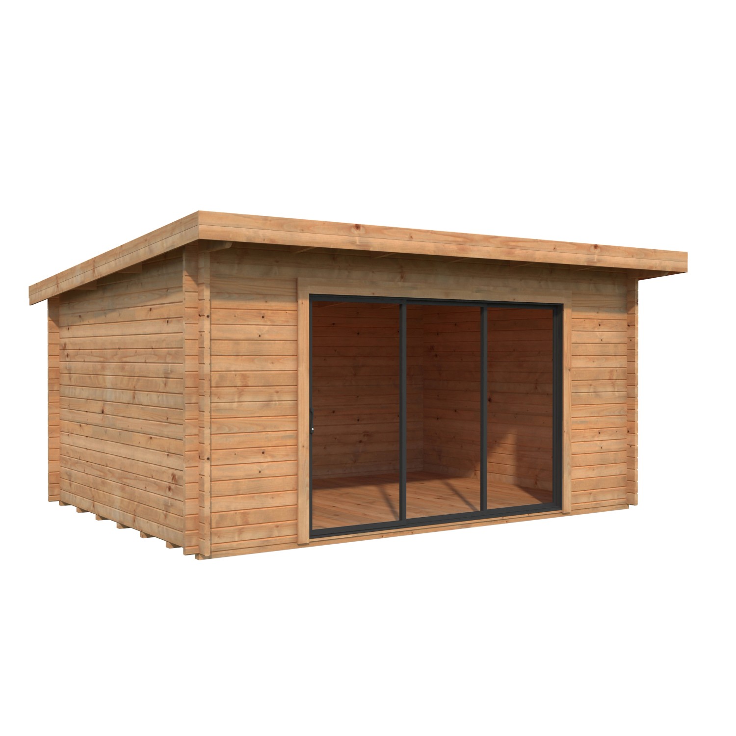 Palmako Gartenhaus Lea Slide Braun Tauchgrundiert 450 cm x 330 cm günstig online kaufen