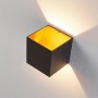 Moderne, schwarze Arcchio LED Wandleuchte Zuzana aus Aluminium für Innen, warmweißes Licht.