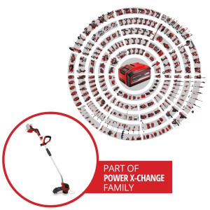 Einhell Akku-Rasentrimmer GP-CT 36/35 Li BL-Solo, Teil der Power X-Change Familie.