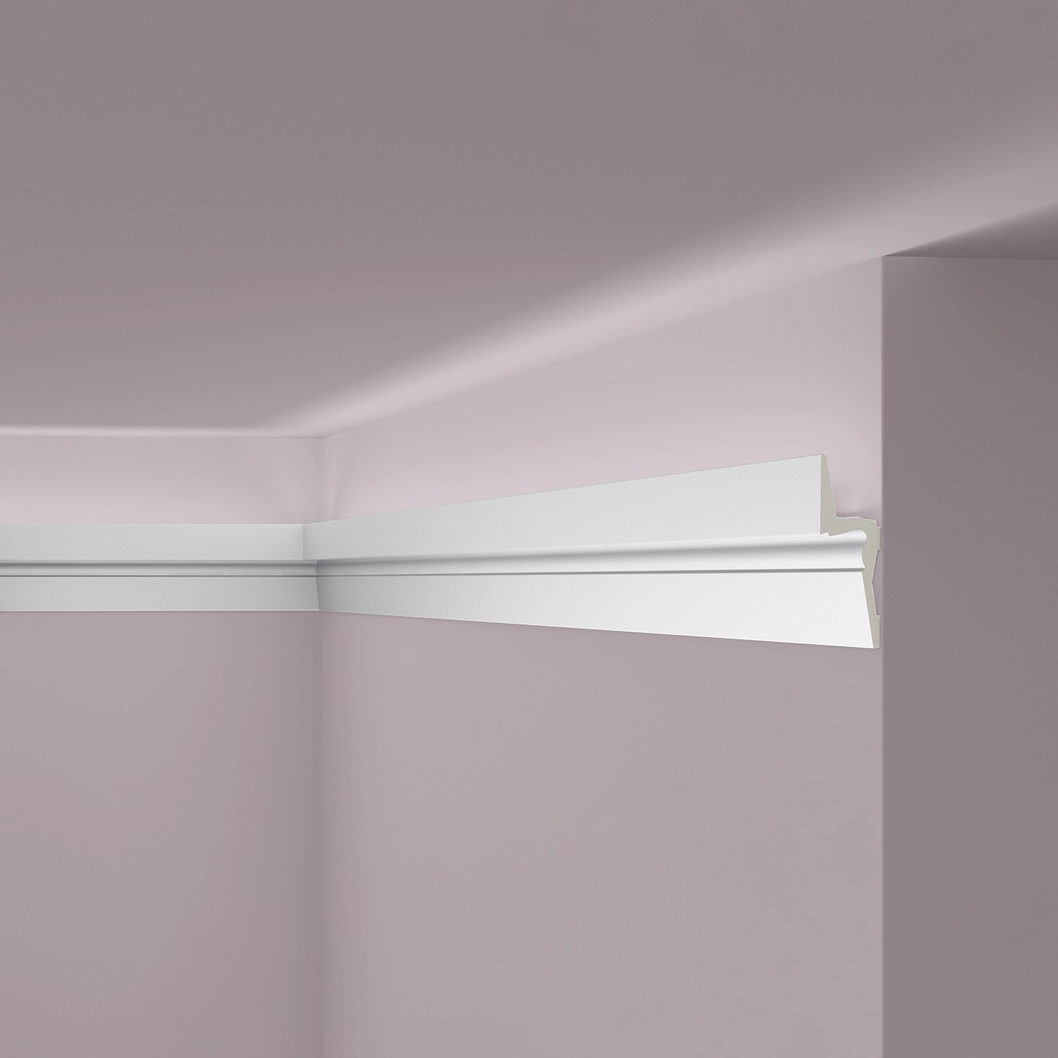 NOEL & MARQUET NMC IL9 Memory ARSTYL Eckleiste Stuckleiste für Indirekte Beleuchtung 2 m 200 cm x 5 cm x 15 cm Weiß