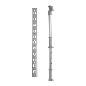 Kesseböhmer Achsrohr Set LeMans II Silbergrau 720 Bis 900 mm Höhenverstellbar