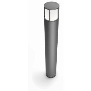 Philips myGarden LED-Wegeleuchte Stock, anthrazitfarbene Gartenlampe aus Aluminium.