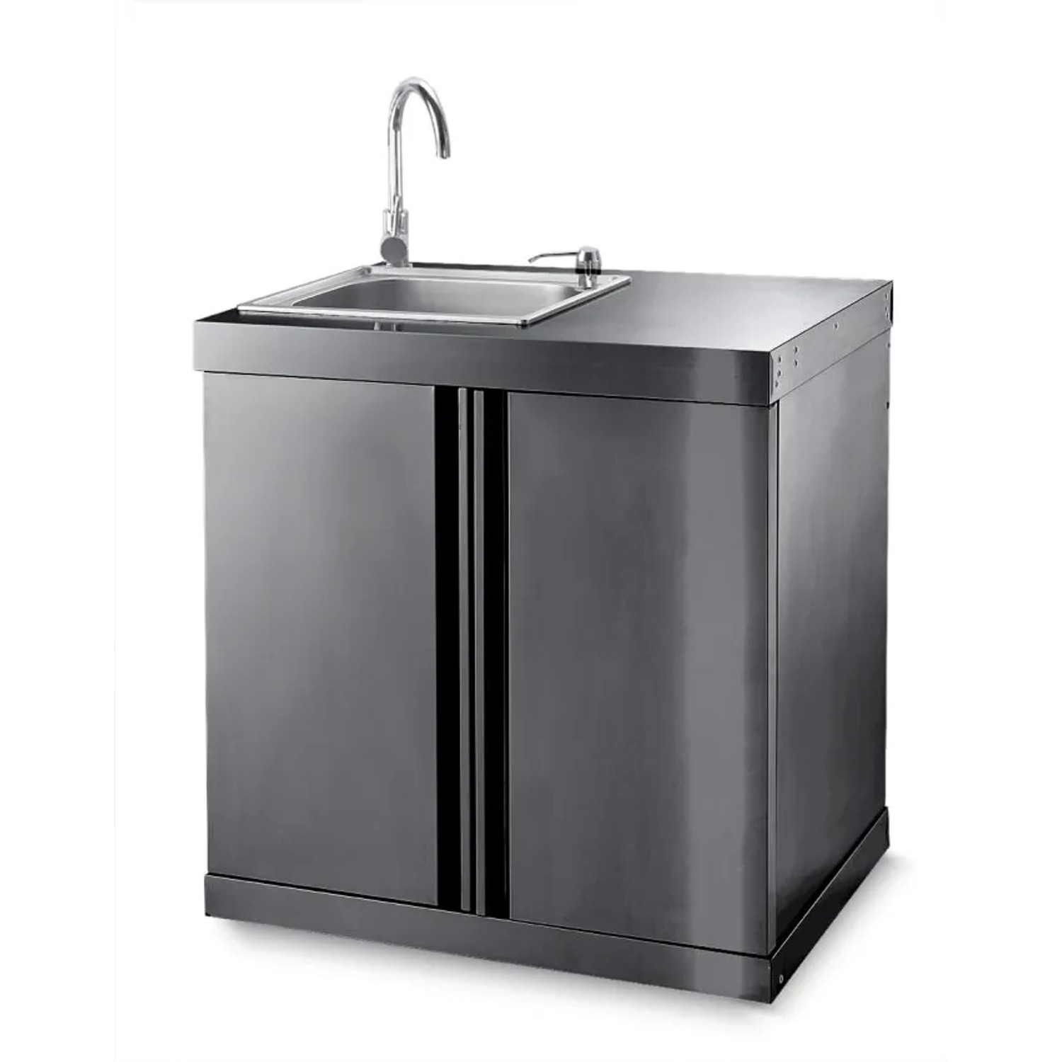 MyOutDoorKitchen Outdoorküche Modul Black Collection inkl. Spüle u. Schrank kaufen bei OBI
