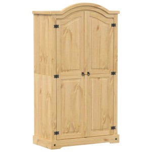 vidaXL Kleiderschrank Corona 102x52x186 cm Massivholz Kiefer 4012154