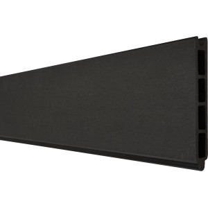 GroJaSolid Einzelprofil in Anthrazitgrau für Sichtschutzzäune, 180x15x19 cm.