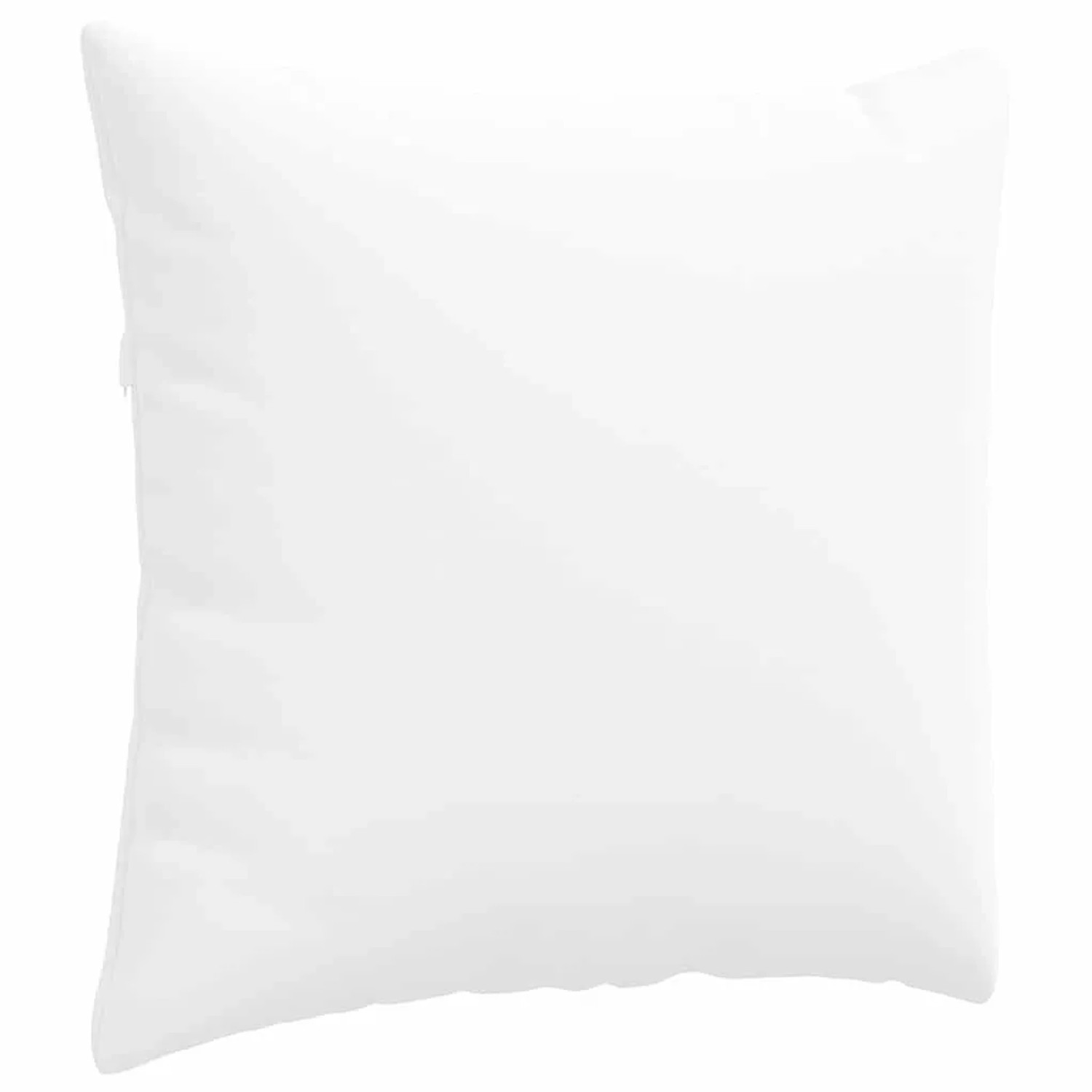 Weißes vidaXL Sofakissen aus Stoff, 45x45 cm, mit Reißverschluss. Modernes Design für Ihr Zuhause.