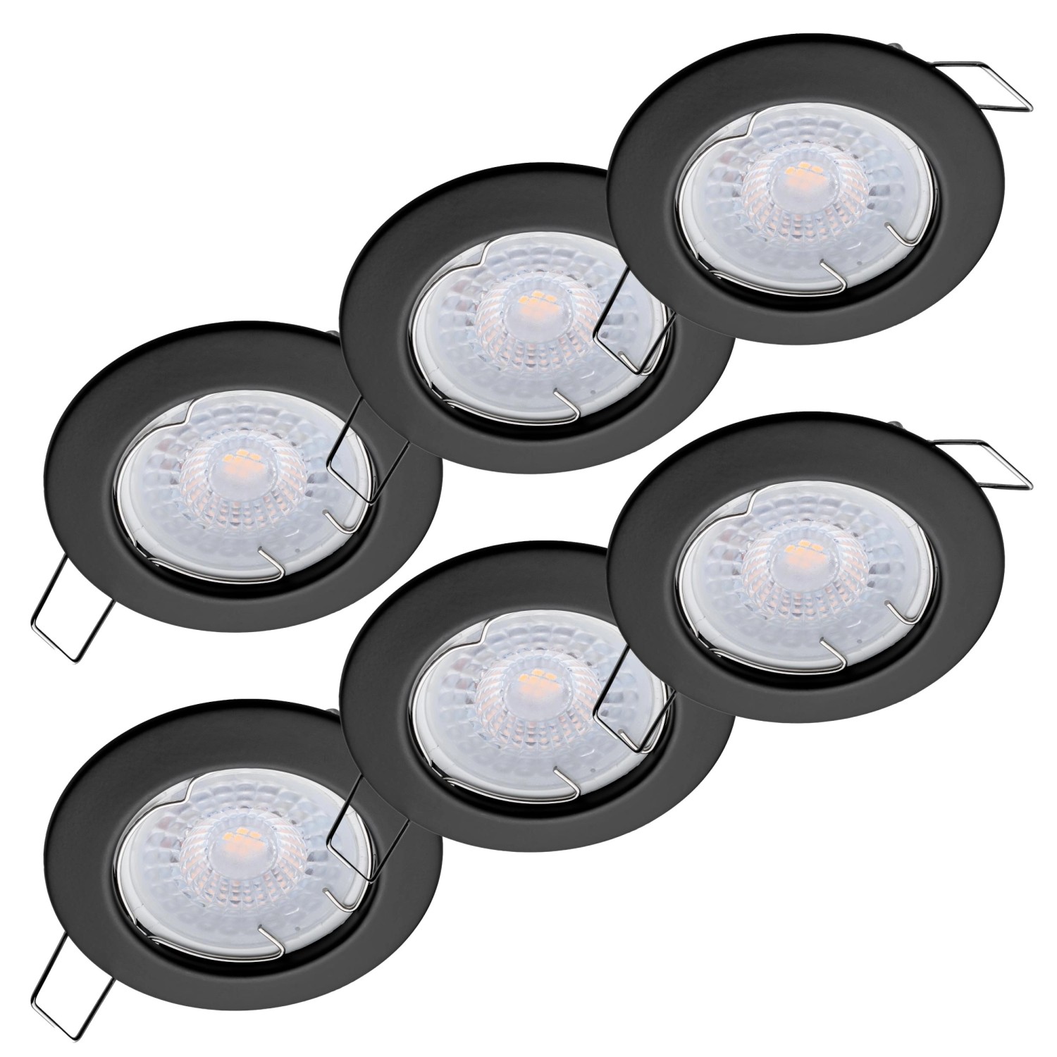 Oktaplex 6er Set LED Einbauspot Sedan 3-Step Dimmbar Warmweiß 3000K 380lm 4 günstig online kaufen