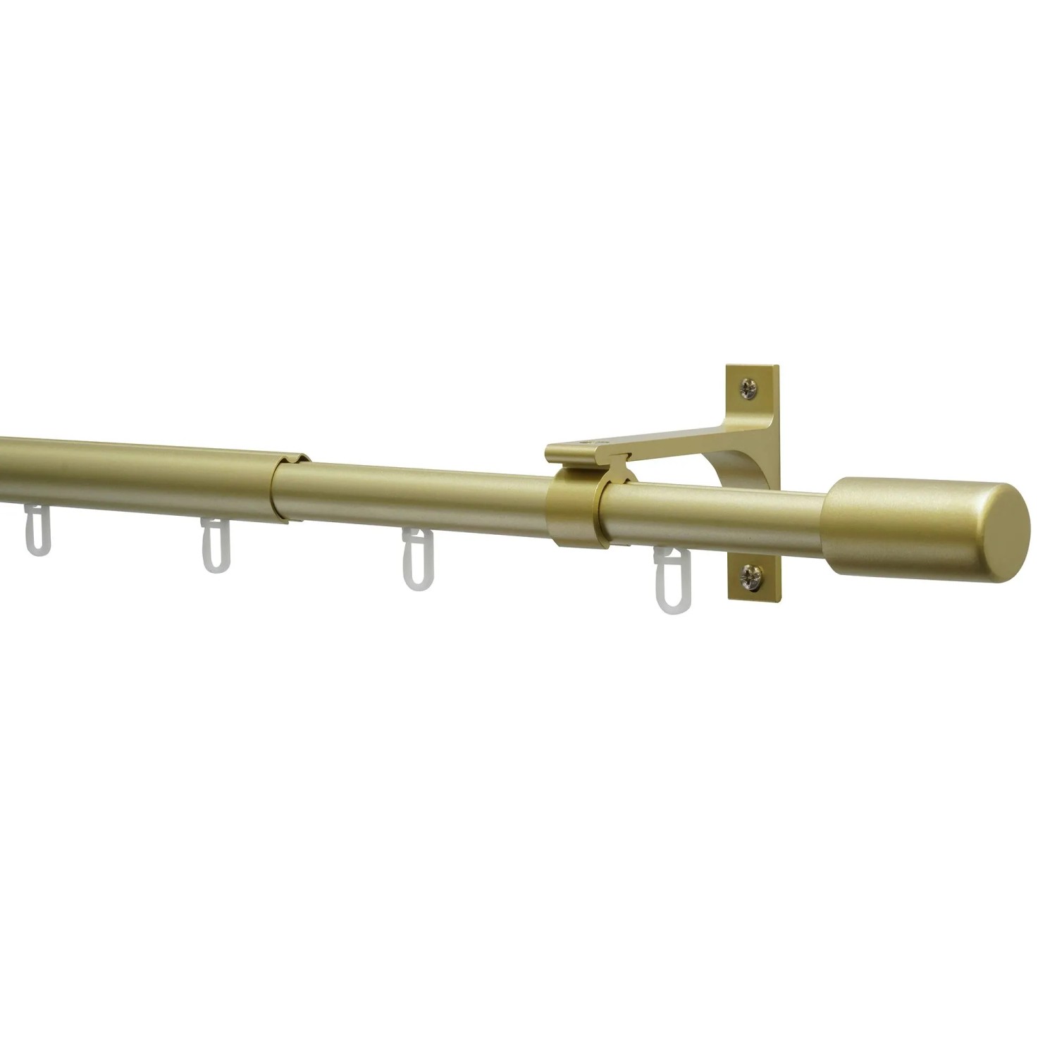 Gardinia Gardinenstangen-Set Thasos Ø 19/22 mm Ausziehbar 190-360 cm Gold