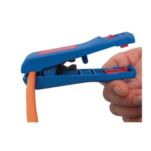 WEICON Data-Strip No.30 Zange zum Abisolieren von Datenkabeln, blau/rot.