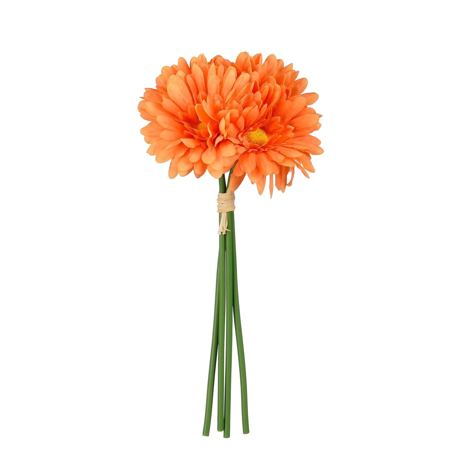 Orangefarbener Margeriten Bund (Kunstpflanze), Höhe 28 cm.