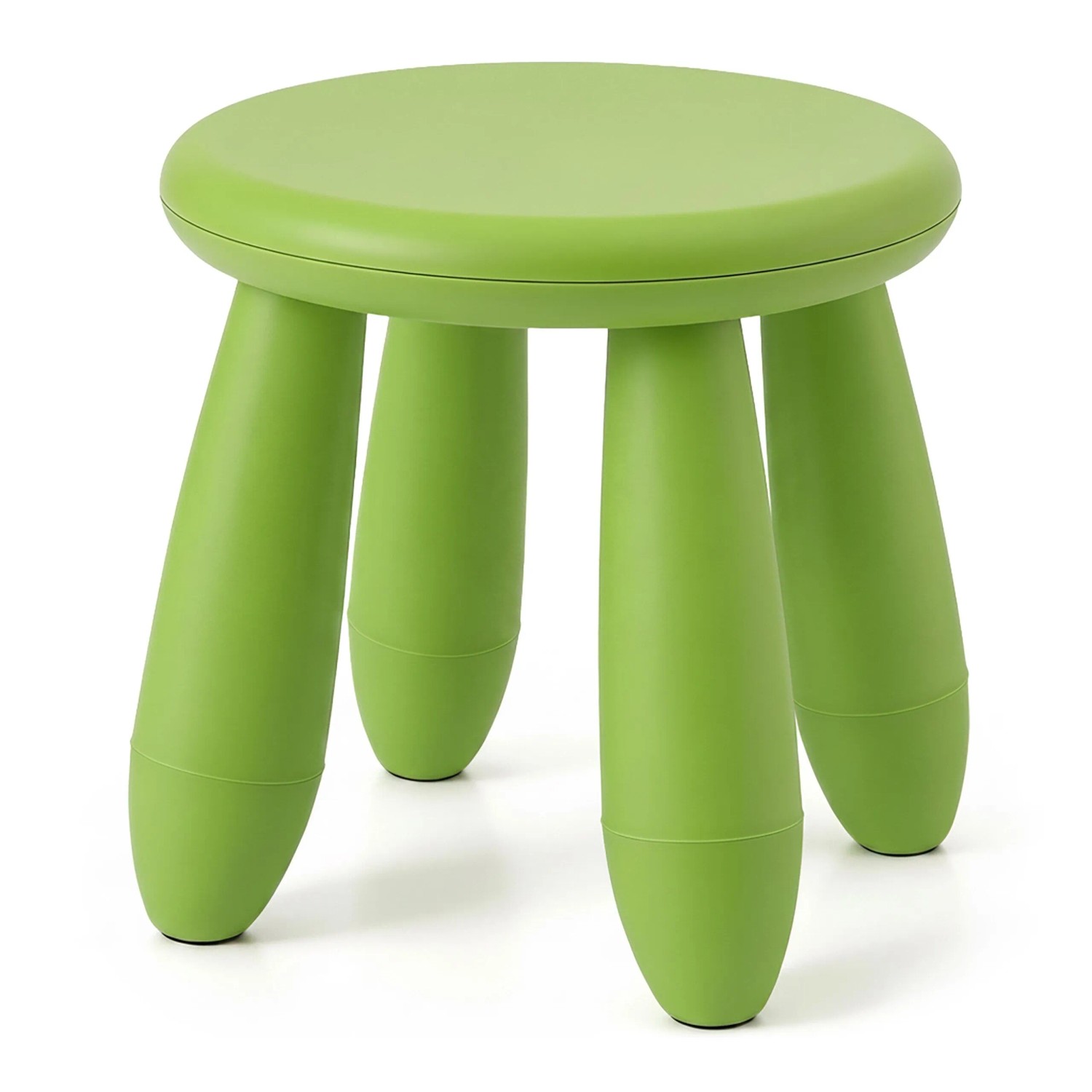 Relaxdays Kindersitzhocker Kunststoff Grün Kippsicher Formstabil 26 cm x ø 28 cm
