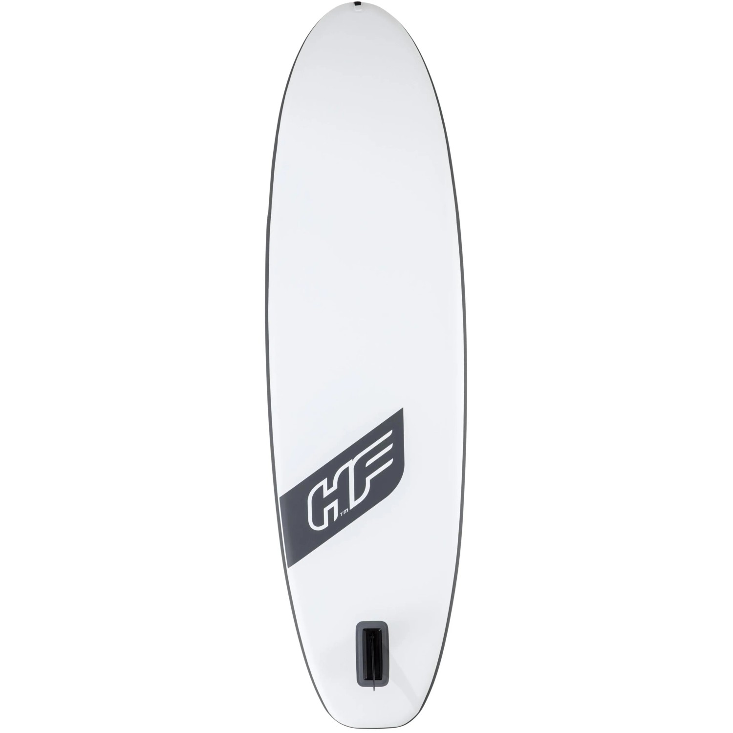 Weißes Hydro-Force SUP Allround Board (305 cm) mit Finne und Logo.