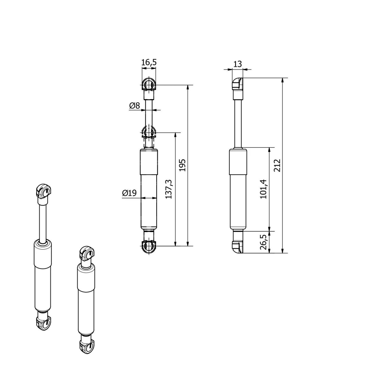 SOTECH Kompressionsfeder 380N für Kesseböhmer Soft Lift und HSB_6