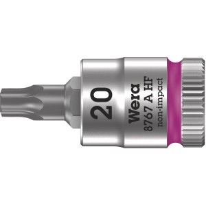 Wera Zyklop Bitnuss TX 20, 6,3 mm Antrieb, mit Haltefunktion für Schrauben.