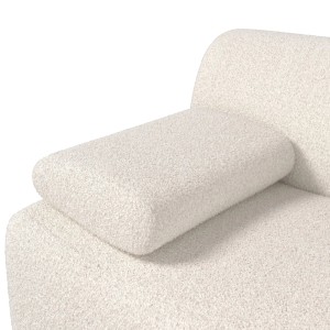 Bessagi Home Sofa Sophie Chenille Weiß