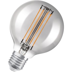 Osram LED-Leuchtmittel E27 Globeform, 11W, extra warmweiß, 500lm, 12x8cm.