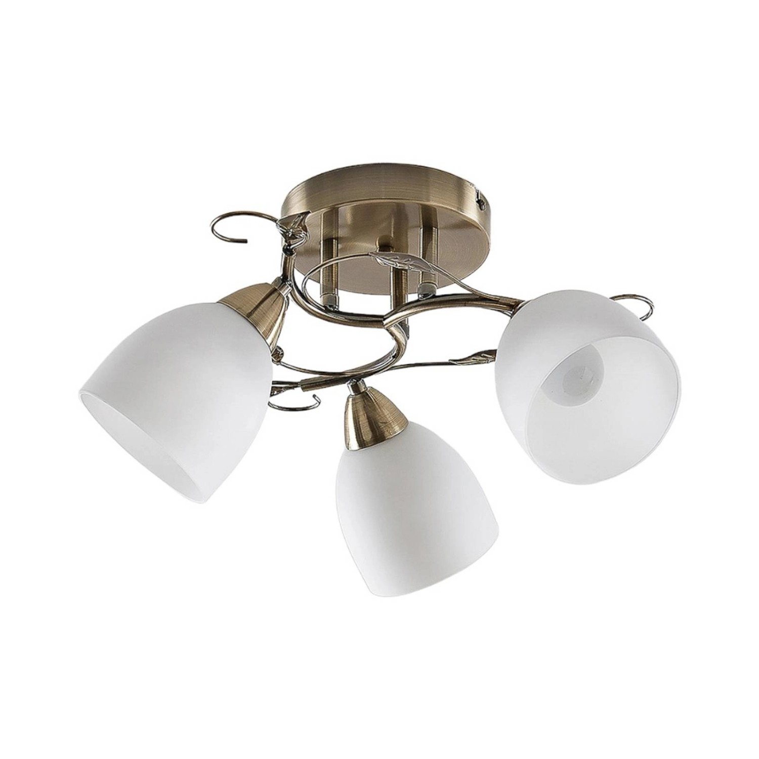 Lindby Deckenlampe Thaddeus 9624901 in Weiß aus Metall 3-flammig E14 Wohnzimmerleuchte