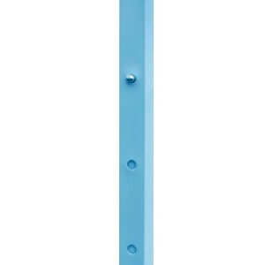 Detailaufnahme: Blaue Stahlstange mit Löchern und Knopfverschluss vom vidaXL Partyzelt.