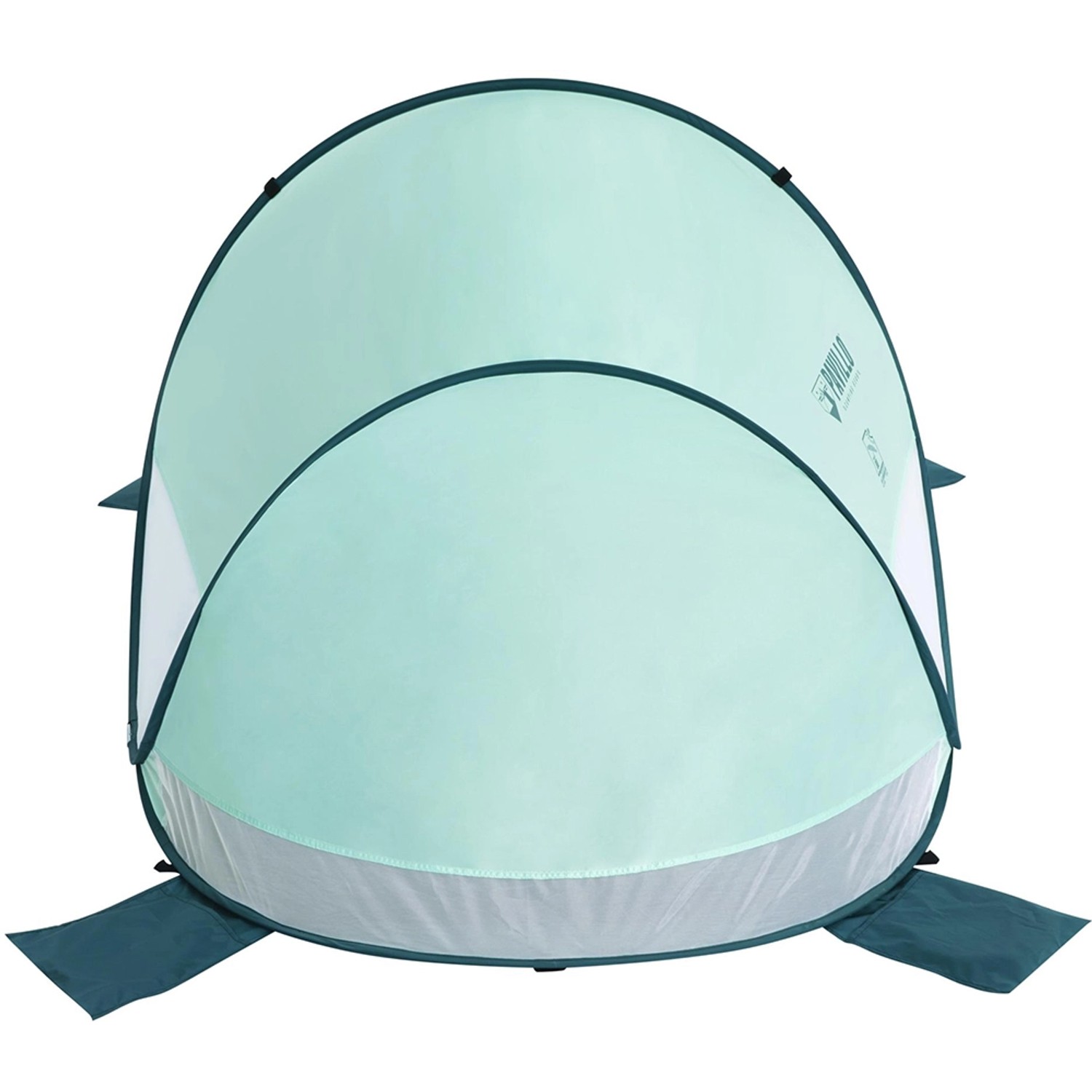 Pavillo Pop-Up Strandmuschel Beach Quick 2 Tent, türkis, für 2 Personen. Ideal für Spiel & Spaß am Strand.
