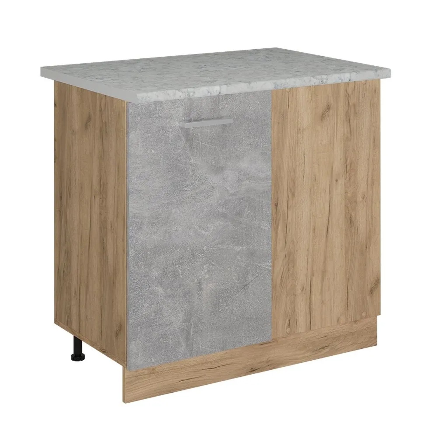 Vicco Eckunterschrank R-Line Beton 86 x 82 AP Marmor Art Nr 53329