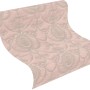 Rasch Vliestapete Trianon XIII 570823, Ornament Rose, Rolle. Dekorative Tapete mit barockem Muster in Rosa.