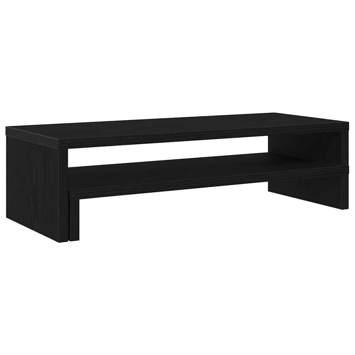 vidaXL Monitorständer Schwarz Eichen-Optik 54x22x15 cm Holzwerkstoff 868089