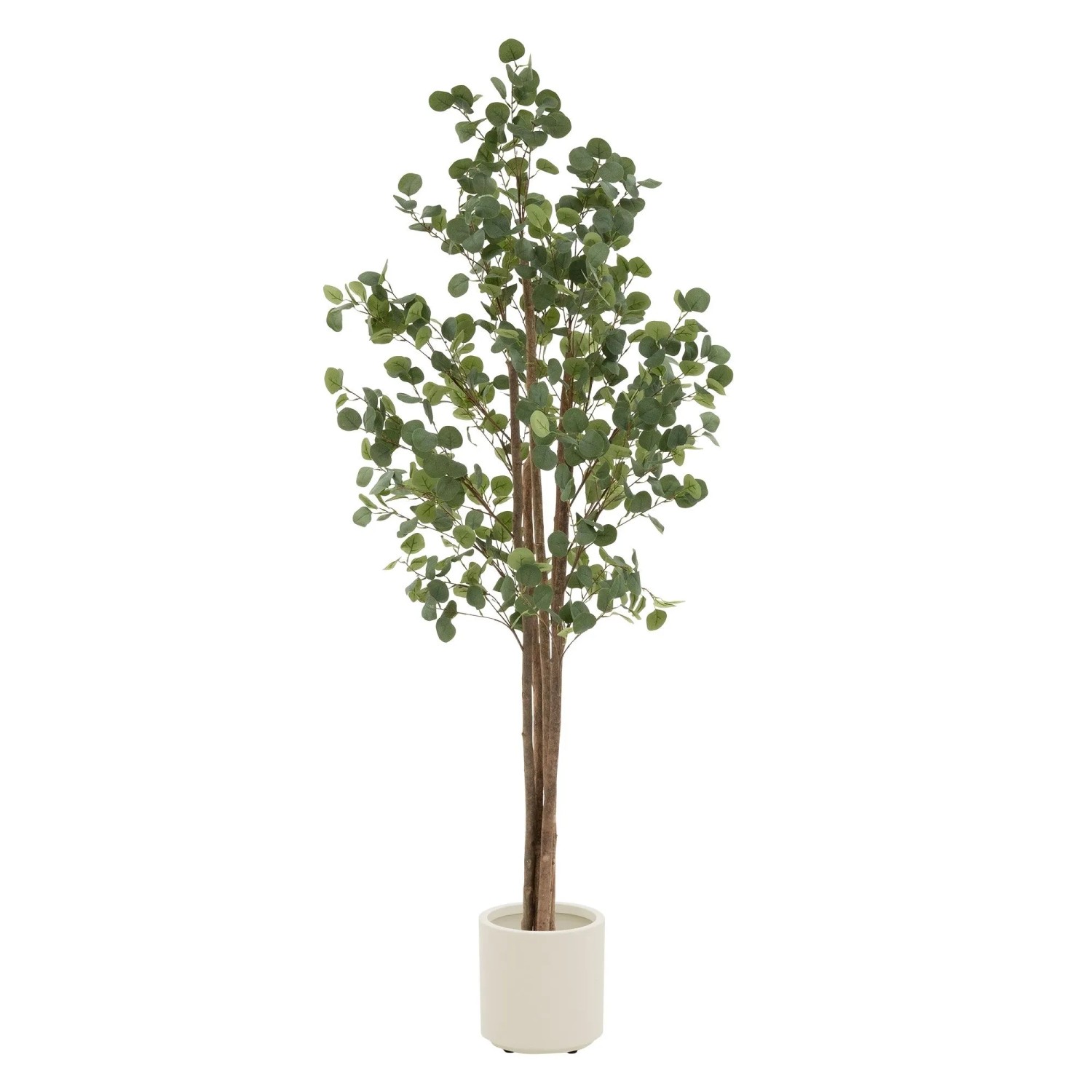 ML-Design Künstliche Eukalyptus 210 cm mit Naturholzstamm Outdoor günstig online kaufen