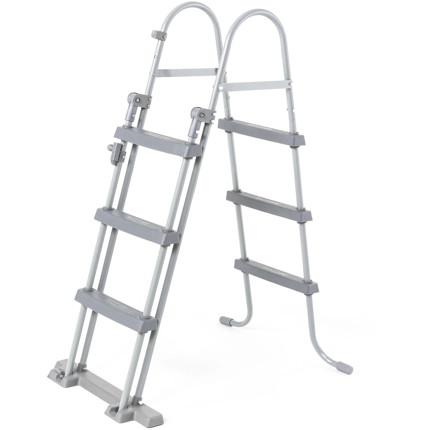 Leiter für Bestway Stahlrahmen Pool Set Steel Pro Max, grau.
