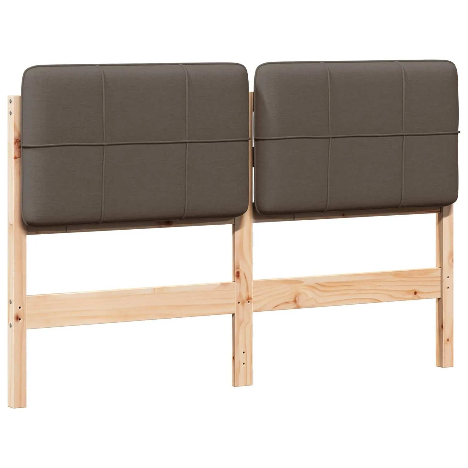 vidaXL Gepolstertes Kopfteil mit Kopfteil Braun und Taupe 135 cm 880131