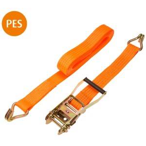 Conacord Spanngurt Pro PES Ratsche 2 Spitzhaken 50 mm Länge 8 m Orange 2-teilig