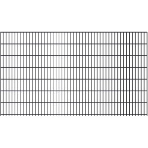 Anthrazit Doppelstabmatte 6/5/6 mm, 250x143 cm, für Gartenzäune.