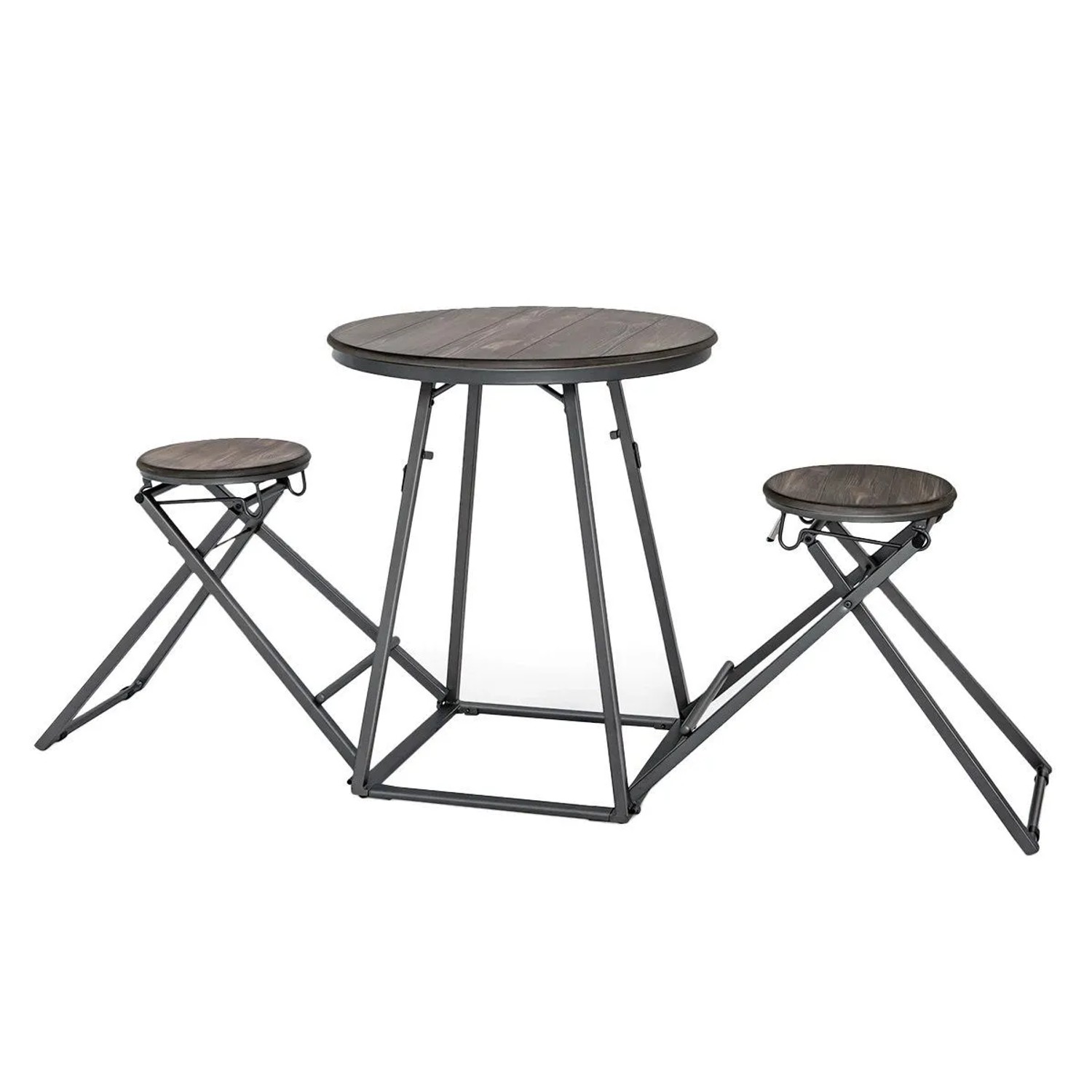 Costway Bartisch mit Barhocker Set 2 Personen Bartisch Set Klappbar günstig online kaufen