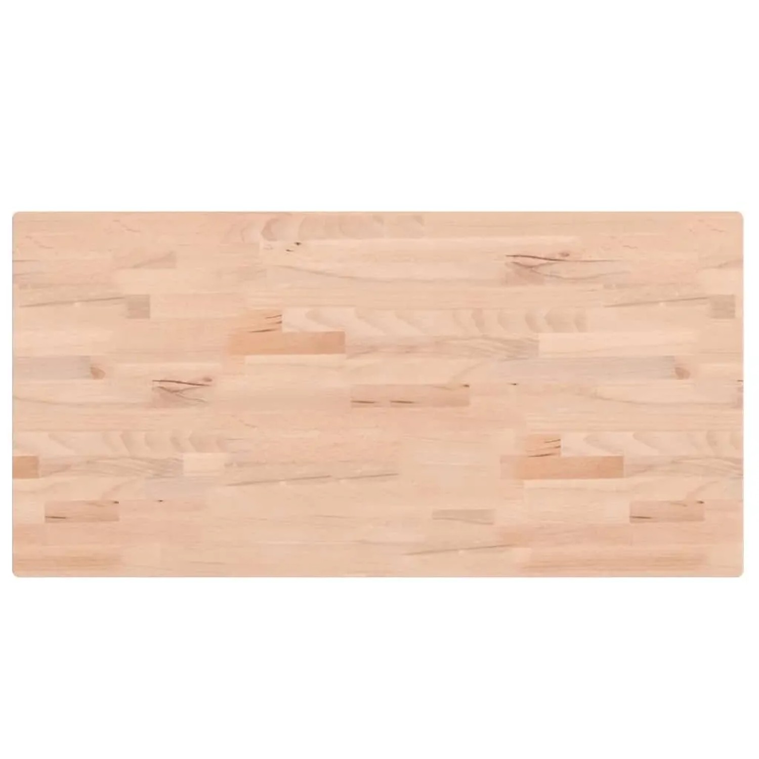 vidaXL Tischplatte 100x50x2,5 cm Rechteckig Massivholz Buche 3188883