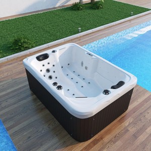Tronitechnik Outdoor Whirlpool Levanzo Inkl Heizung Hydromassage Bluetooth Und Farblicht 190X135Cm 450 Liter
