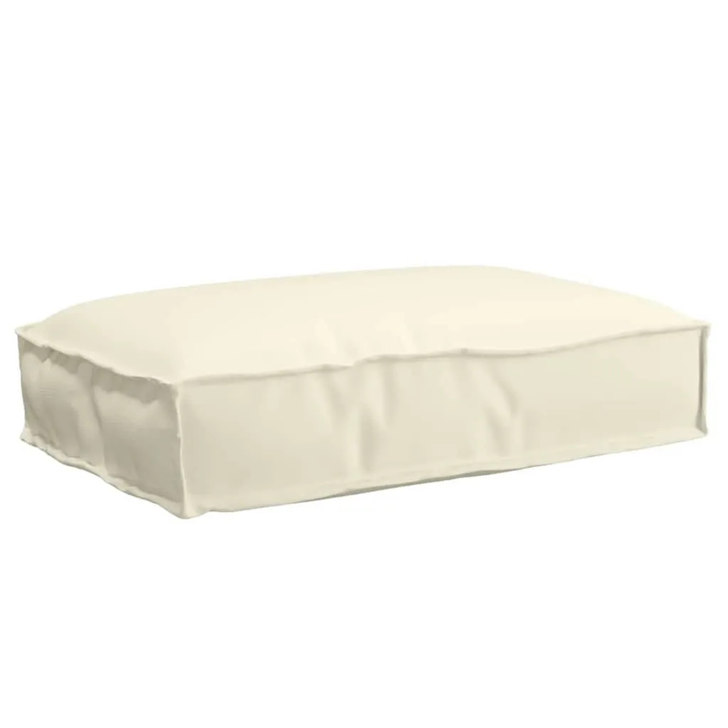 vidaXL Kissen Creme 60 x 40 x 8 cm Oxford-Stoff 42001610