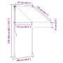 vidaXL Markise Einziehbar Creme 100x150 cm Stoff und Stahl 368743_11