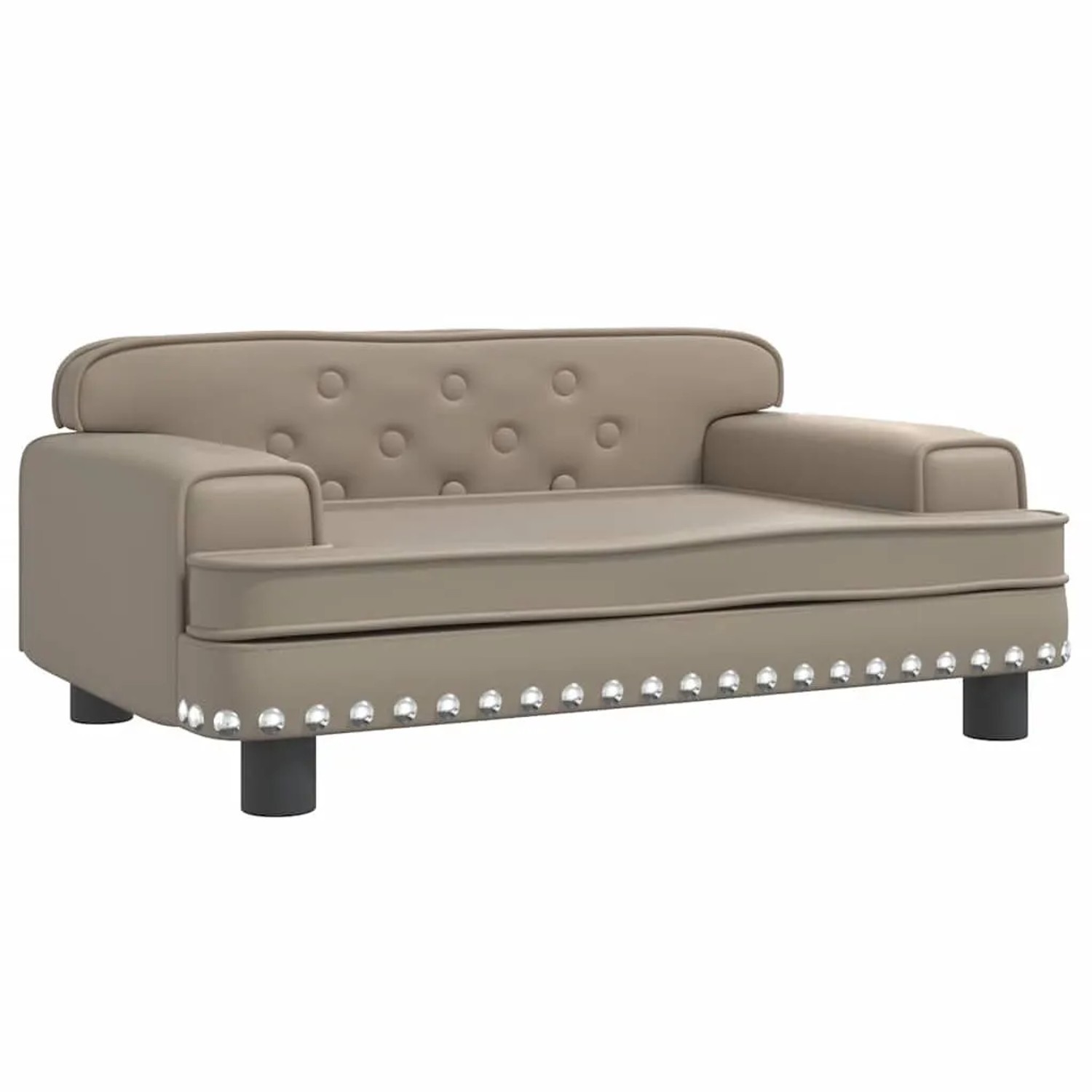 vidaXL Kindersofa Cappuccino 70x45x30 cm Kunstleder 3196304