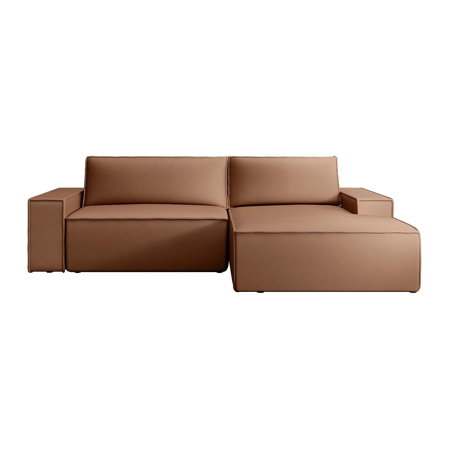 Vente-unique Schlafsofa Amelia Braun 267 cm
