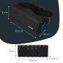 HMF 48810-02 Kellner Geldbörse Gürtel Kellnertasche Euro-Geldwechsler 21 x 10 x 7 cm Schwarz_5
