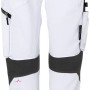 Kübler Pulse Bundhose Woman, weiß/anthrazit, Gr. 52, Arbeitskleidung mit Taschen und Knieverstärkung.